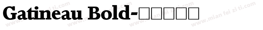 Gatineau Bold字体转换
